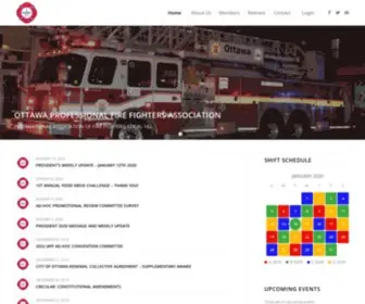 Ottawafirefighters.org(Local 162) Screenshot