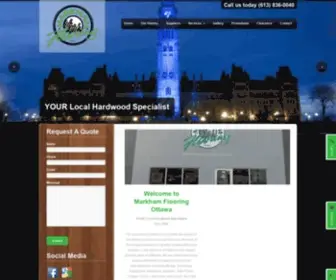 Ottawahardwoodflooring.com(Markham Flooring Ottawa) Screenshot