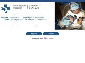 Ottawahospital.on.ca(The Ottawa Hospital) Screenshot