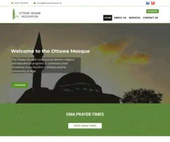 Ottawamosque.ca(Ottawa Muslim Association) Screenshot