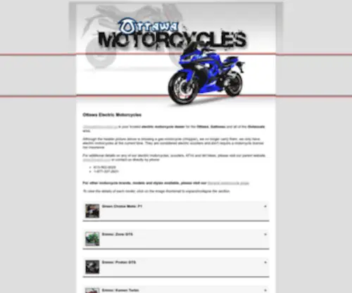 Ottawamotorcycles.ca Screenshot