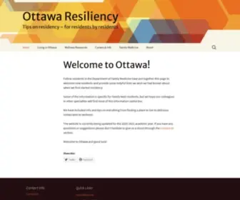 Ottawaresiliency.org(For residents by residents) Screenshot