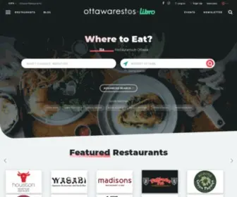 Ottawarestos.ca(Ottawa Restaurants) Screenshot