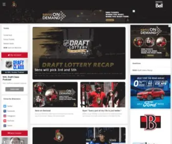 Ottawasenators.com(Official Ottawa Senators Website) Screenshot