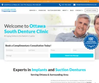 Ottawasouthdenture.com(Top-Rated Denture & Implant Clinic In Ottawa) Screenshot