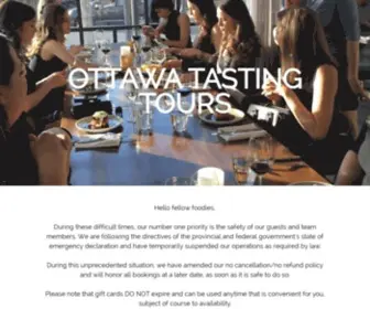 Ottawatastingtours.com(Ottawa Tasting Tours) Screenshot