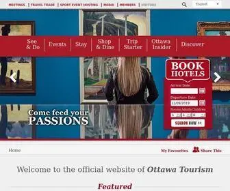 Ottawatourism.ca(Ottawa Tourism) Screenshot