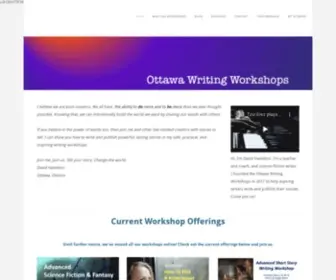 Ottawawritingworkshops.com(Ottawa Writing Workshops) Screenshot