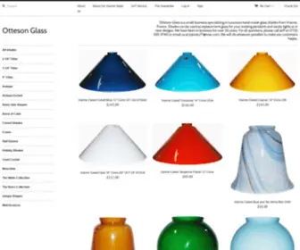 Ottesonglass.com(World's Largest Selection of Luxury Mouth) Screenshot