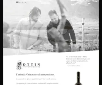 Ottinvini.it(Ottin Elio produce vini di montagna in Valle d'Aosta) Screenshot