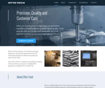 Otto-Tech.com(Machining Company Inc) Screenshot