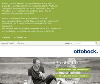 Ottobock.com.au(Ottobock AU) Screenshot