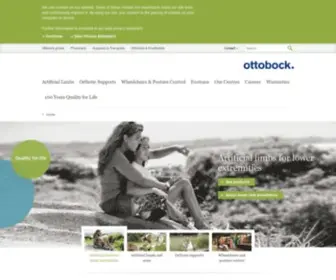 Ottobock.in(Artificial Limb Company and Fitting Center in India) Screenshot