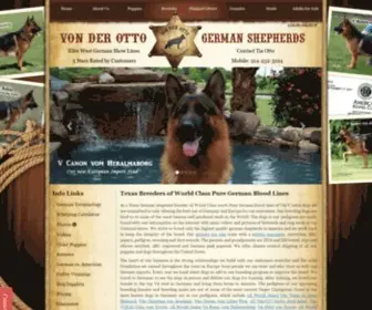 Ottogsd.com(Von der Otto German Shepherds) Screenshot
