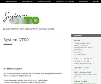 Ottomauer.ch(System OTTO) Screenshot