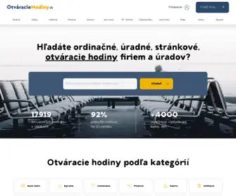 Otvaraciehodiny.sk(Otváracie) Screenshot