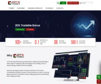 Otxforex.com(OTX Forex) Screenshot