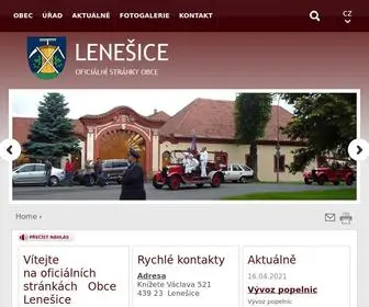 OU-Lenesice.cz(Obec Lenešice) Screenshot