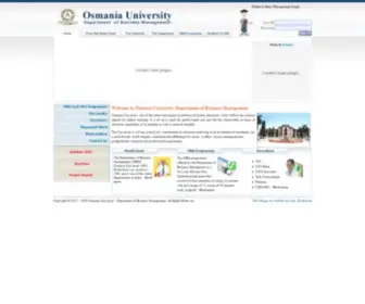 OU-Mba.ac.in(Osmania University) Screenshot