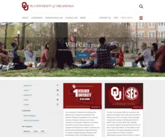 OU.edu(The University of Oklahoma) Screenshot