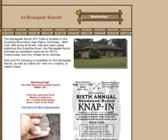 Ouachitarenegaderanch.com(ATV Trails and Cabins) Screenshot