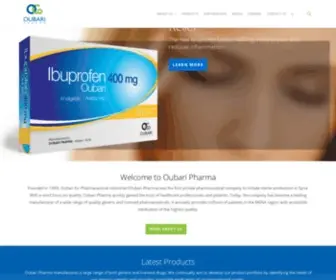 Oubari.com(Oubari for Pharmaceutical Industries LLC) Screenshot