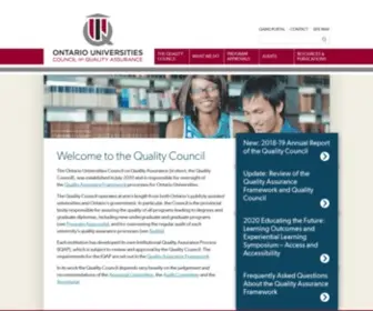 Oucqa.ca(The Ontario Universities Council on Quality Assurance) Screenshot