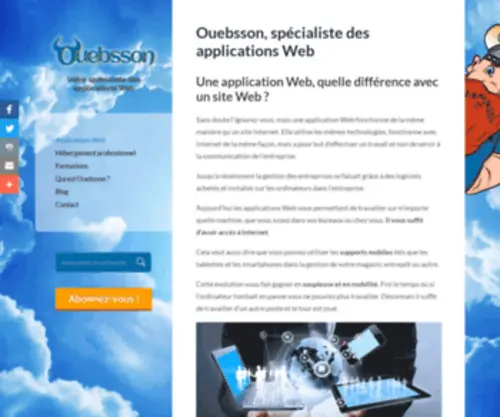 Ouebsson.fr(Ouebsson, spécialiste des applications Web) Screenshot