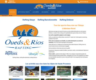 Ouedsrios.com(Rafting Ubaye Embrun canoë) Screenshot