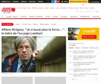 Ouest-France.com(Le site internet du journal Ouest France) Screenshot
