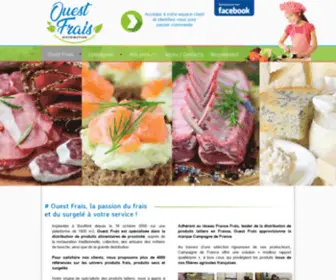 Ouestfrais.fr(Ouest Frais :: Distributeur régional de produits alimentaires laitiers frais (85) Screenshot