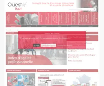 Ouestisol.fr(Isolants pour l'industrie & le génie climatique) Screenshot