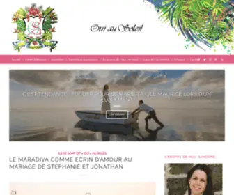 Ouiausoleil.fr(Blog mariage à l'île Maurice) Screenshot