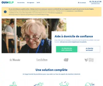Ouihelp.fr(Aide à domicile pour personnes âgées) Screenshot
