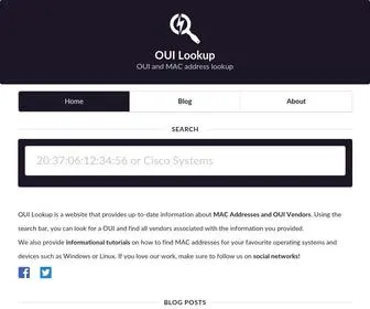 Ouilookup.com(OUI Lookup) Screenshot