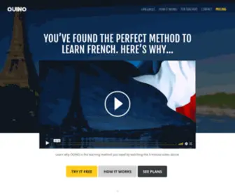 Ouinofrench.com(Learn French with OUINO) Screenshot