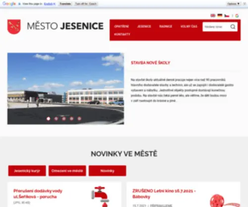 Oujesenice.cz(Novinky z Jesenice) Screenshot