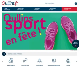 Oullins.fr(Site officiel de la Ville d'Oullins) Screenshot