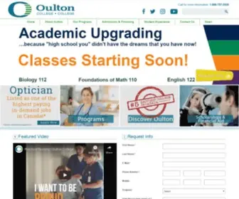 Oultoncollege.com(Oulton College) Screenshot