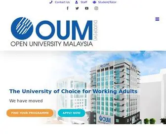 Oum.edu.my(Open University Malaysia (OUM)) Screenshot