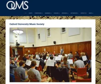 Oums.org(Oxford University Music Society) Screenshot