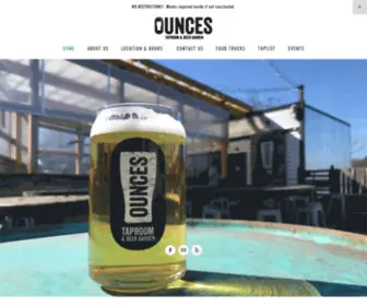 Ounceswestseattle.com(Ounces Taproom & Beer Garden) Screenshot