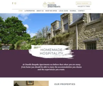 Oundlebespokeapartments.co.uk(Luxury accommodation in the heart of Oundle) Screenshot