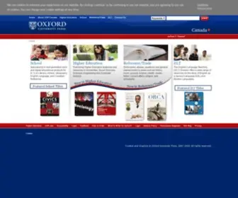 Oupcanada.com(Oxford University Press Canada) Screenshot