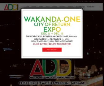 Ouraddi.org(African diaspora development institute) Screenshot