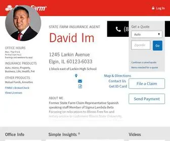 Ouragentdavid.com(State Farm Insurance Agent David Im in Elgin IL) Screenshot