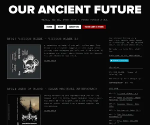 Ourancientfuture.com(Our Ancient Future Records) Screenshot