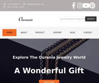 Ouraniastore.com(WorldMap Exclusive Jewelry) Screenshot