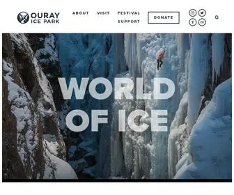 Ourayicepark.com(Ouray Ice Park) Screenshot