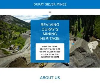 Ouraysilvermines.com(Ouray Silver Mines) Screenshot